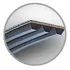 COURROIES JUMELEES / MULTIBRINS 11M PU