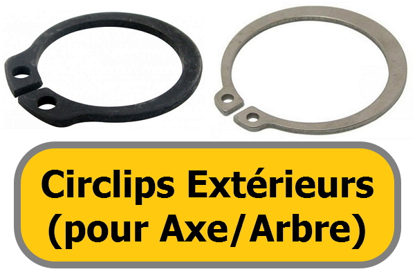 Circlips Extérieur Inox DIN 471 - Extérieur - Pour Arbre - Circlips