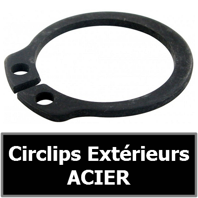 CIRCLIP 25.00 mm Extérieur (pour arbre/axe) en ACIER