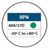 Courroie ronde RPN verte rugueuse 88 Shores DIAMETRE 7 mm