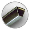 COURROIES TRAPEZOIDALES 09,7x8 - SPZ