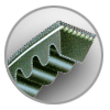 COURROIES TRAPEZOIDALES 10x8 CRANTEE - XPZ
