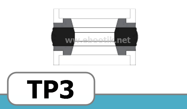 JOINT TETE DE PISTON 146.05x120.65x31.75x6.35 TP3 NBR/Nitrile