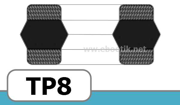 JOINT TETE DE PISTON 120x100x25 TP8 NBR/Nitrile