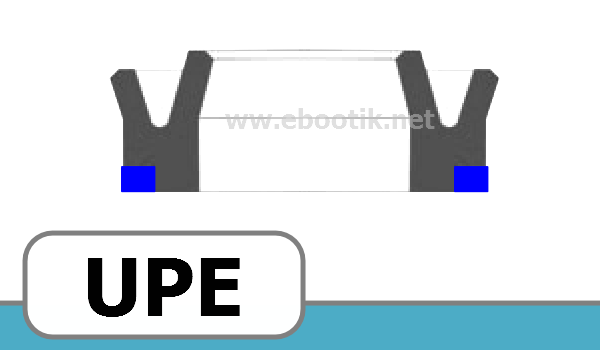 JOINT U / PISTON 50 X 70 X13 UPE 18 <br>UP PU/Polyuréthane Bleu¤94