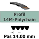 COURROIE CRANTEE 14M-PC2-994/37 mm POLYCHAIN