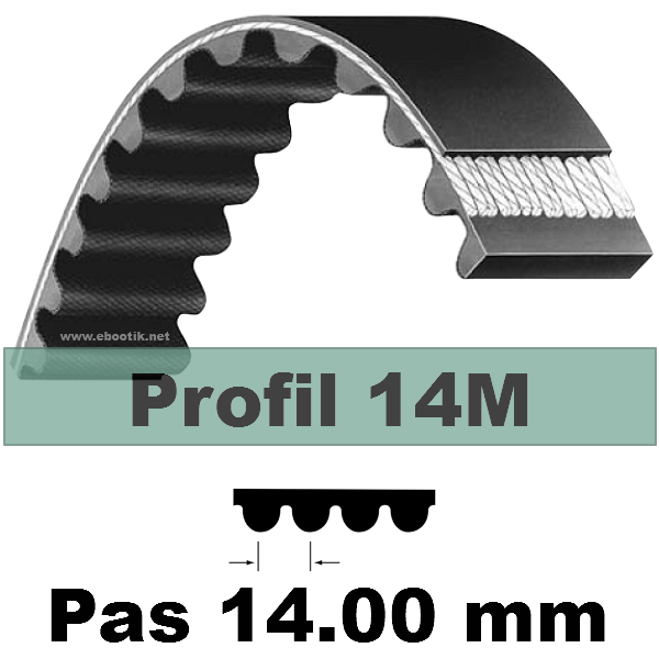 COURROIE CRANTEE HTD NEOPRENE 966 14M 55