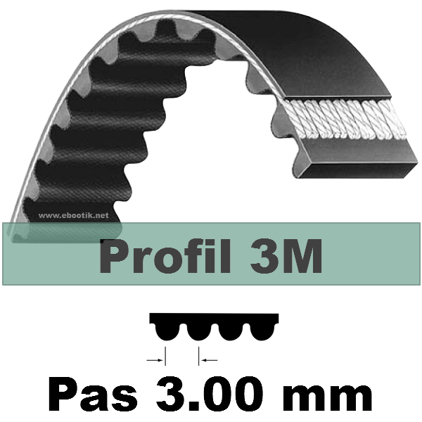 COURROIE DENTEE HTD NEOPRENE 447 3M 12