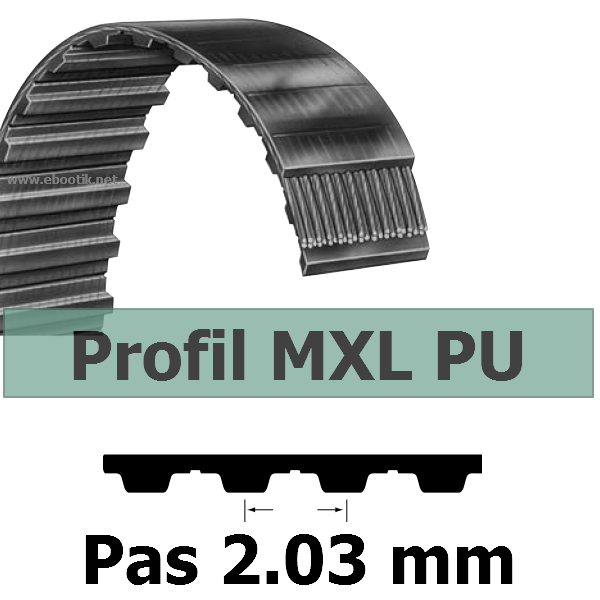 COURROIE CRANTEE 40MXL031 PU