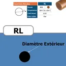 Courroie ronde RL brun 80 Shores DIAMETRE 2 mm