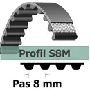 COURROIE CRANTEE S8M656-6 mm