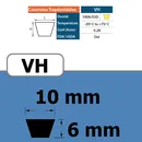 111360002-COURROIE TRAPEZOIDALE VH10