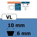 111360010-COURROIE TRAPEZOIDALE VL10