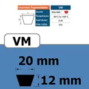 111360023-COURROIE TRAPEZOIDALE VM20