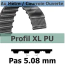 Courroie Crantée/Linéaire XL025 POLYURETHANE Vendue au mètre