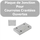 Plaque de JONCTION H100 mm ALUMINIUM