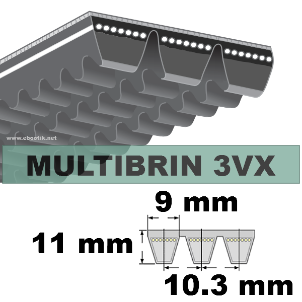 Courroie 3VX355x6 Brins
