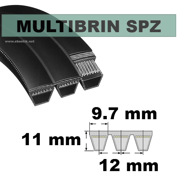 Courroie SPZ1500x6 Brins