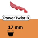 COURROIE TRAPEZOIDALE A MAILLONS POWER TWIST SANS RIVETS METALLIQUE B 17 x 11 mm