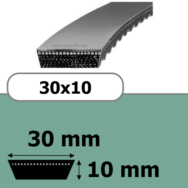 COURROIE VARIATEUR 30x10x665