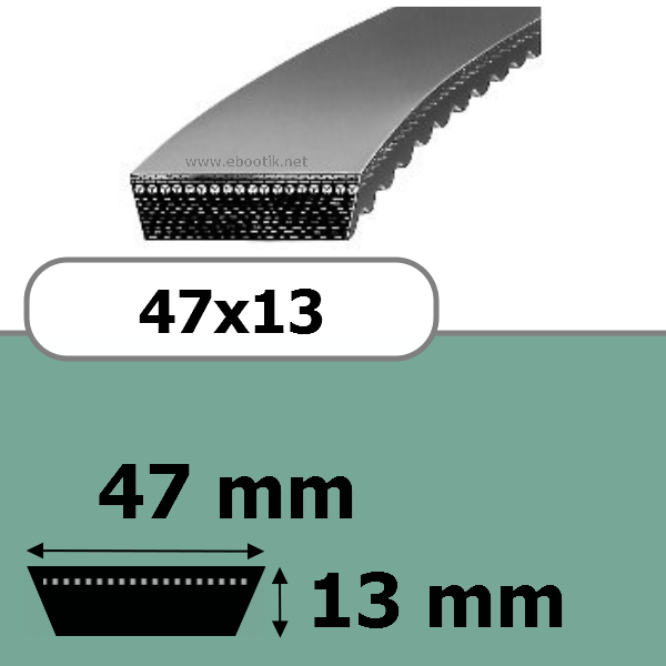 COURROIE VARIATEUR 47x13x900