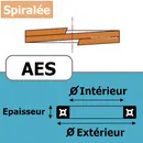 BAGUE ANTI-EXTRUSION 2.57x1.78 AES PTFE