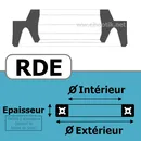 JOINT RACLEUR 12X22X5/6  RDE NBR/Nitrile Noir 90