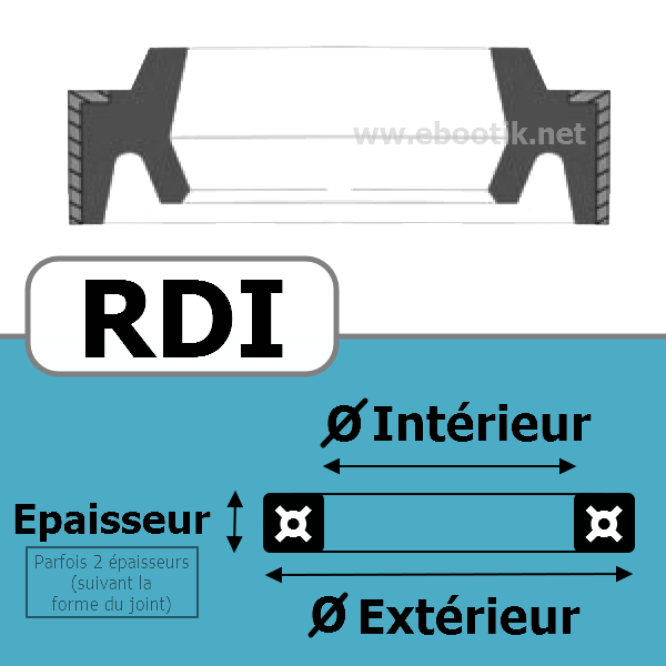 JOINT RACLEUR 25X37X6/9  RDI NBR/Nitrile Noir 90