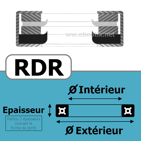 JOINT RACLEUR 32X45X7  RDR NBR/Nitrile Noir 80 