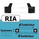 JOINT RACLEUR 6X14X5/8  RIA NBR/Nitrile Noir 90 