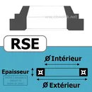 JOINT RACLEUR 8X16X4/7  RSE NBR/Nitrile Noir 90