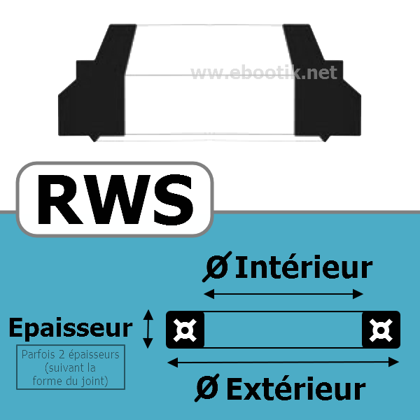 JOINT RACLEUR 19X27X3.4/7  RWS NBR/Nitrile Noir 90 