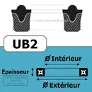 JOINT U / PISTON 42X50X7 UB2 NBR/Nitrile UB999