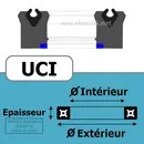 JOINT U / PISTON 75X90X9 UCI  UC PU/Polyuréthane Bleu 94