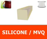 CORDE CARREE 3.50 mm SILICONE 70 Shores Rouge