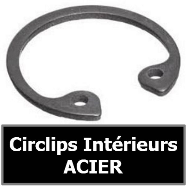 CIRCLIP 10.00 mm Intérieur (pour alésage) en ACIER