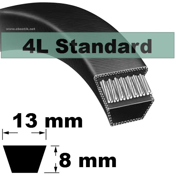 COURROIE 4L420 STANDARD (NOIRE non Kevlar)