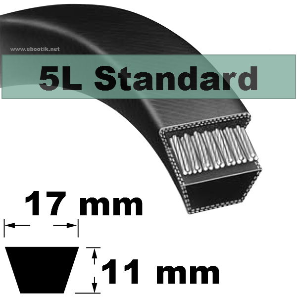 COURROIE 5L430 STANDARD (NOIRE non Kevlar)