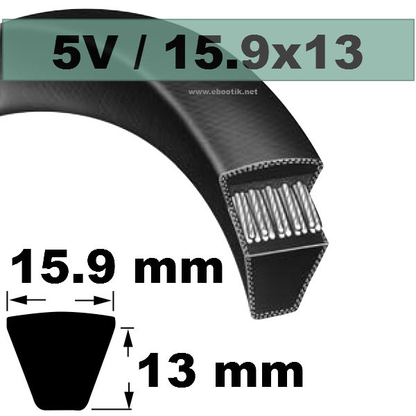 COURROIE TRAPEZOIDALE 5V850