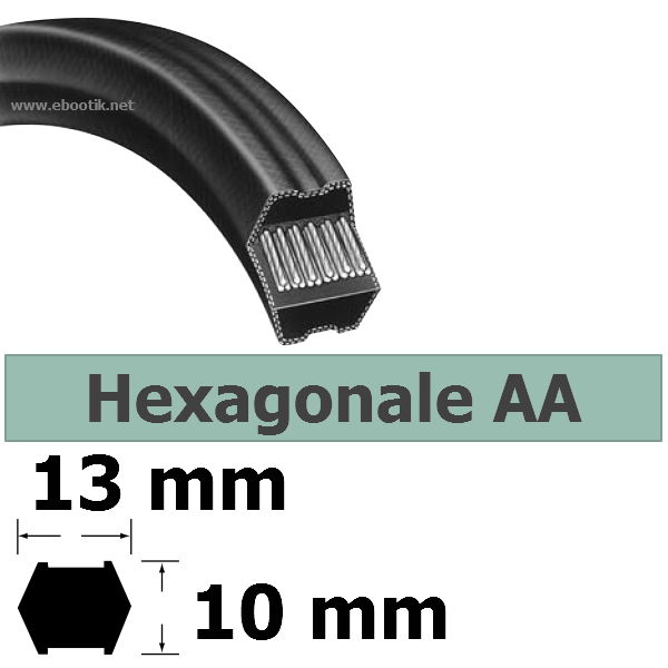 COURROIE HEXAGONALE AA108