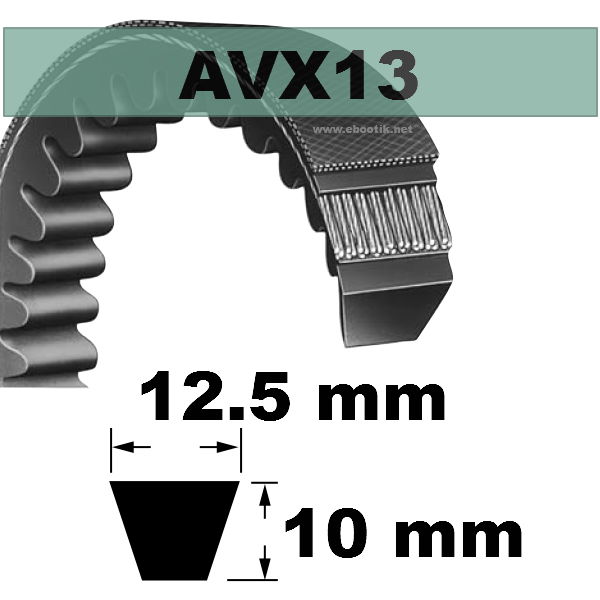 COURROIE AVX13x675 mm La/Le