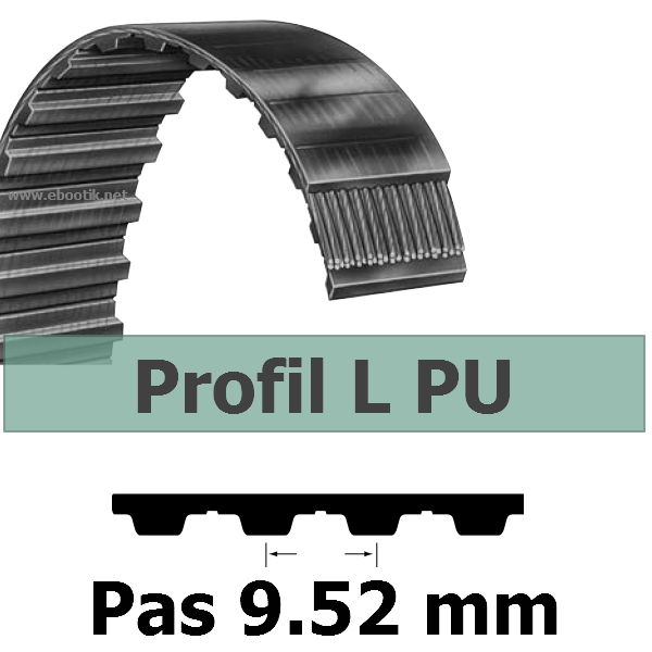 COURROIE CRANTEE 124L100 PU