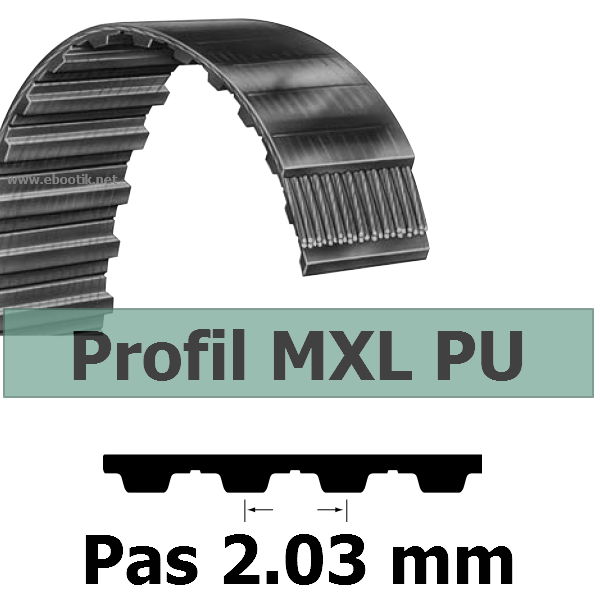 COURROIE CRANTEE 50MXL037 PU