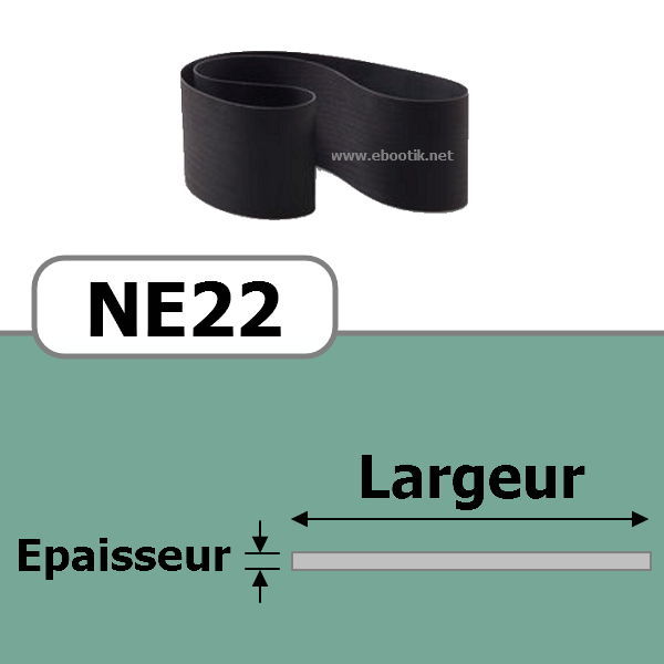 COURROIE PLATE NE22/710x10 mm