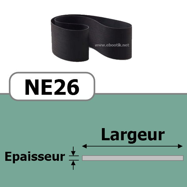 COURROIE PLATE NE26/950x25 mm