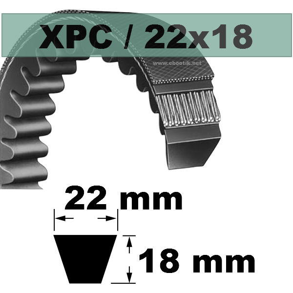 COURROIE TRAPEZOIDALE XPC2240