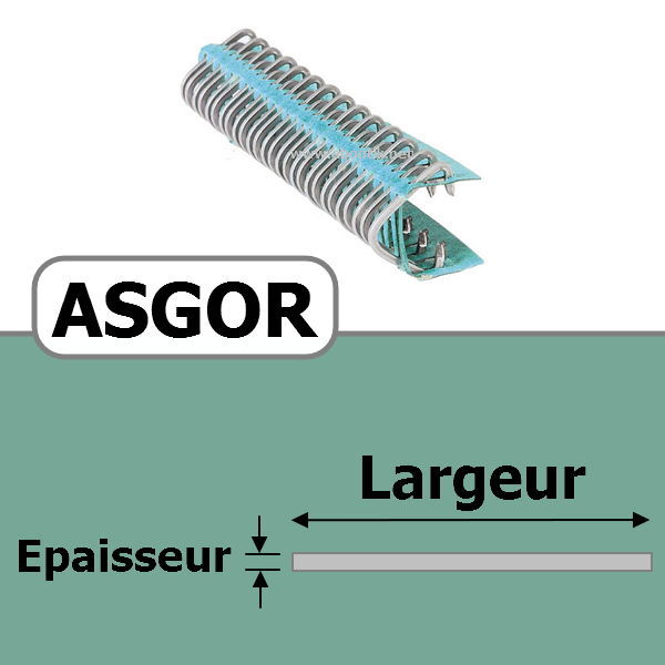 Agrafe ASGOR N5 pour 6 Plis