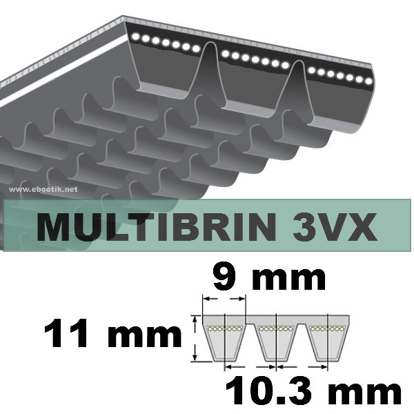 Courroie 3VX355x4 Brins