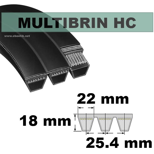 Courroie HC120x1 Brin