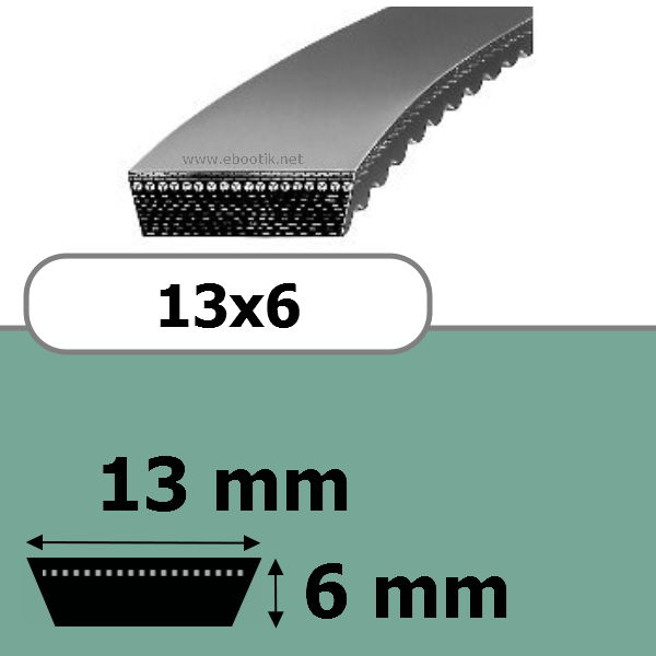 COURROIE VARIATEUR 13x5x500